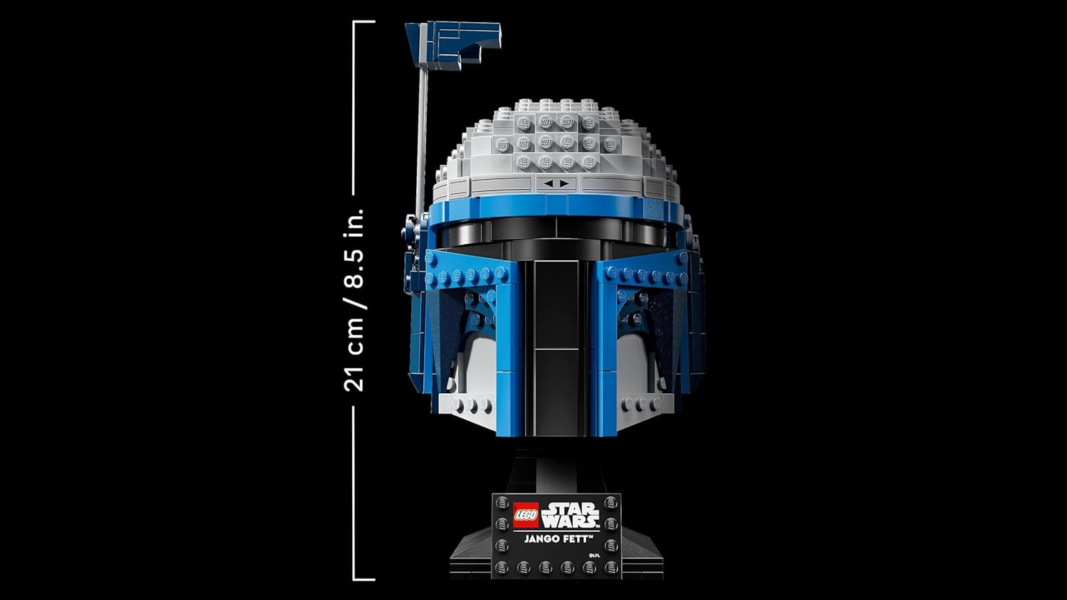 LEGO Star Wars 75408 Casque de Jango Fett - Bauset Mandalorien pour Erwachsene - Modèle avec support, enfant de nom et antenne réglable - Conçu pour les fans de Angriff der Klonkrieger