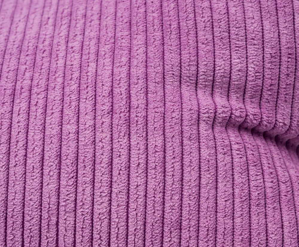 Gözze - Pernă de citit Capri, pernă de gât cu aspect fin de catifea reiată, pernă de citit și relaxare pentru gât și spate, 40 x 25 cm - Liliac