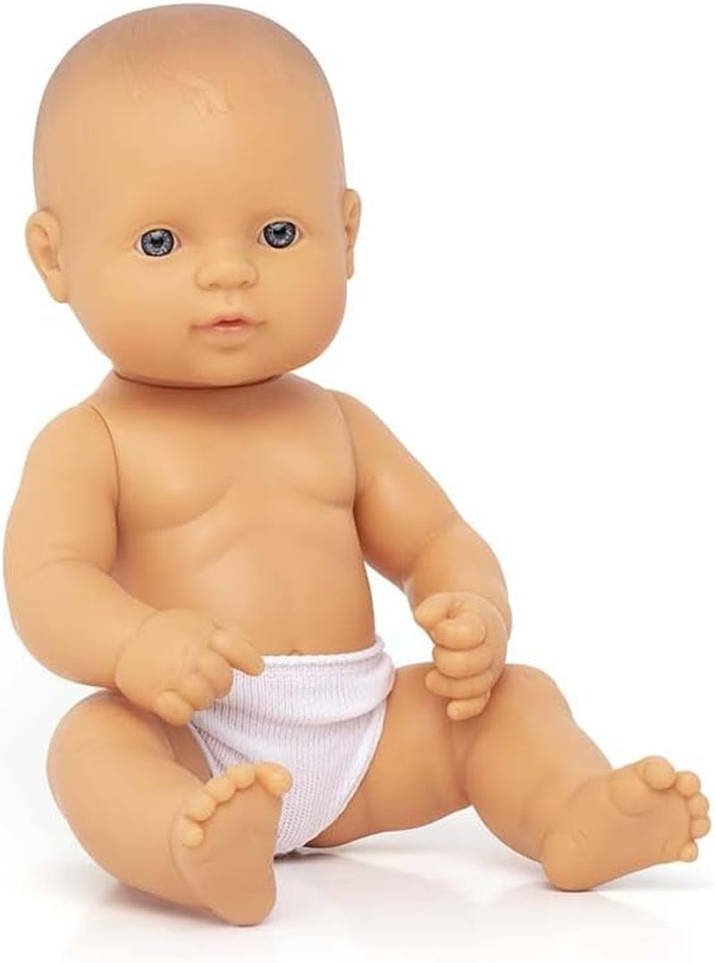 Miniland 31037 - Bébé Südamericanischer Junge Tüte - sans sous-vêtements, 32 cm