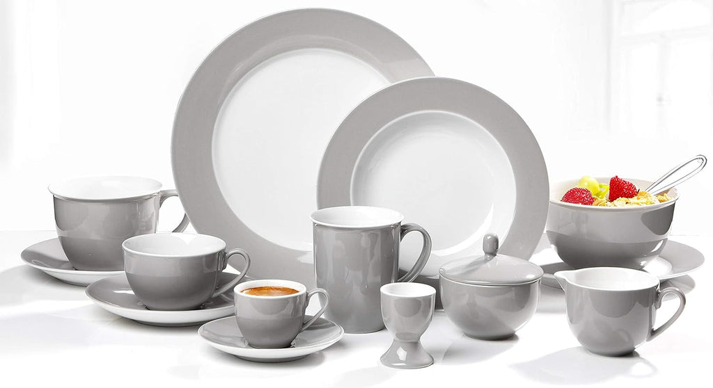 Ritzenhoff & Breker Kombiset Doppio, 24-Teilig, Grau Seturi vesela masa Naty Shop