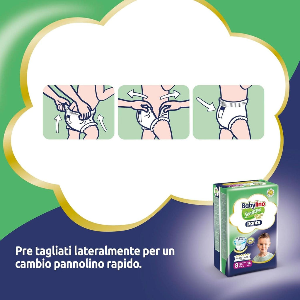 BabyLino, Scutece sensibile din bumbac moale, diverse marimi Mama si Copilul Naty Shop