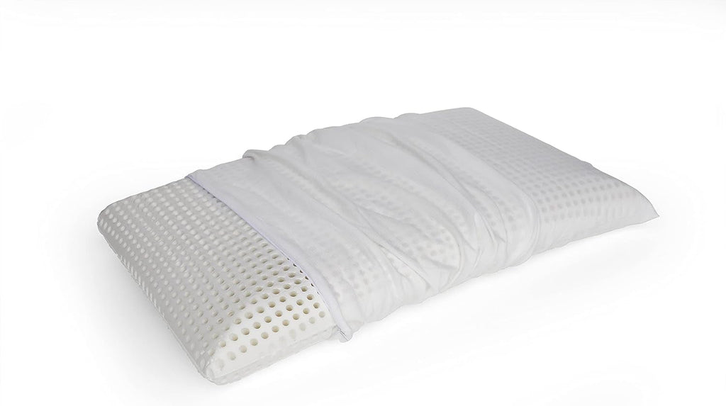 Talamo Italia Set de 2 perne pentru pat, 100% Made in Italy, pernă detașabilă "săpun" din spumă de memorie perforată, hipoalergenică și respirabilă, 70X40Xh16 Cm Perne standard Naty Shop Altezza 12 Copertă inclusă Singolo