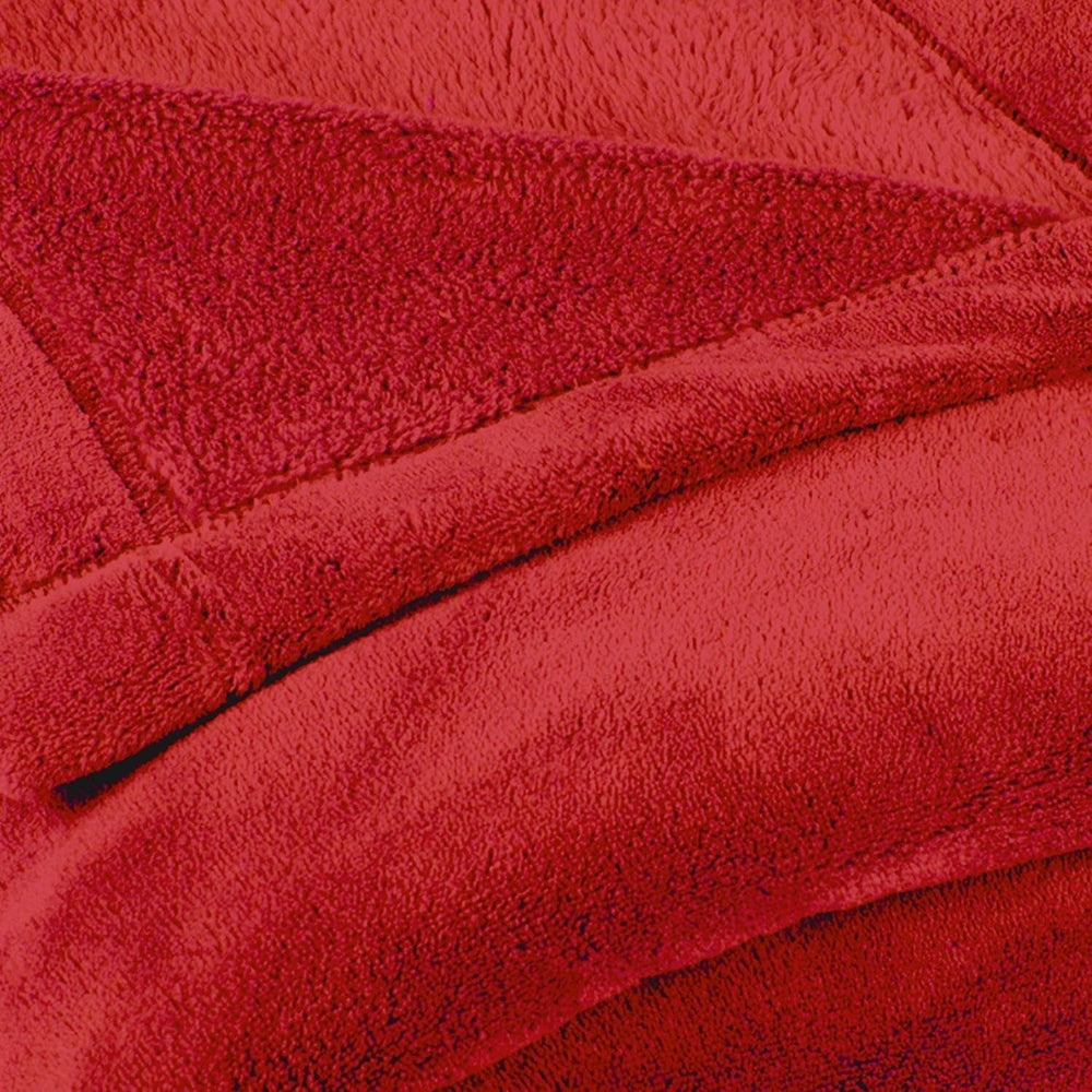 Couverture moelleuse Celinatex XXL 220 X 240 Cm couverture de canapé rouge couverture chaude polaire microfibre douce Oeko-Tex Montréal Lits et Couvertures Besuche den CelinaTex-Store