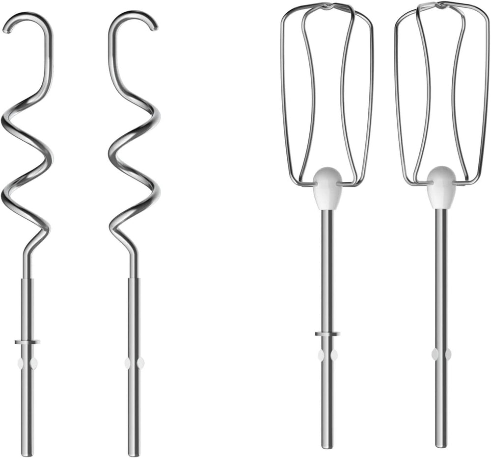 Tefal HT650E Power Mix Silence Batteur à main | 600 watts | Contrôleur de vitesse variable | Fonction Turbo et Auswurf | Moteur de loisirs extrêmes | Incl. 2 Rührbesen et 2 Knethaken | Cuisine de blé Naty Shop