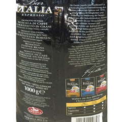 Kafffe, Bar Italia Espresso, gran crema (1 kg, sac), paquet de 1