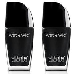 Wet n Wild Wild Shine Vernis à ongles sans formaldéhyde, sans toluène ni phtalate, formule longue durée à séchage rapide, rose chatouillé (lot de 2)