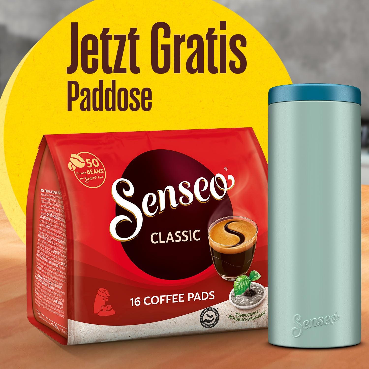 Classic Pads, 10 x 16 Getränke, 160 dosettes de café, y compris Pad Dose