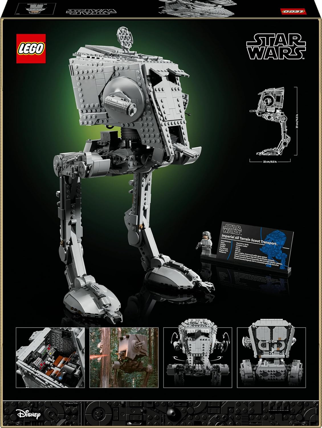 LEGO Star Wars AT-ST Camper - Bauset für Erwachsene - UCS Modell zum Auststellen mit Minifigur & Informationsstafel - Sammlerstück & Geschenk for Fans - 75417
