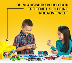 LEGO 10696 Boîte de construction moyenne classique, blocs de construction avec boîte de rangement pour enfants, cadeau pour garçons et filles à partir de 4 ans