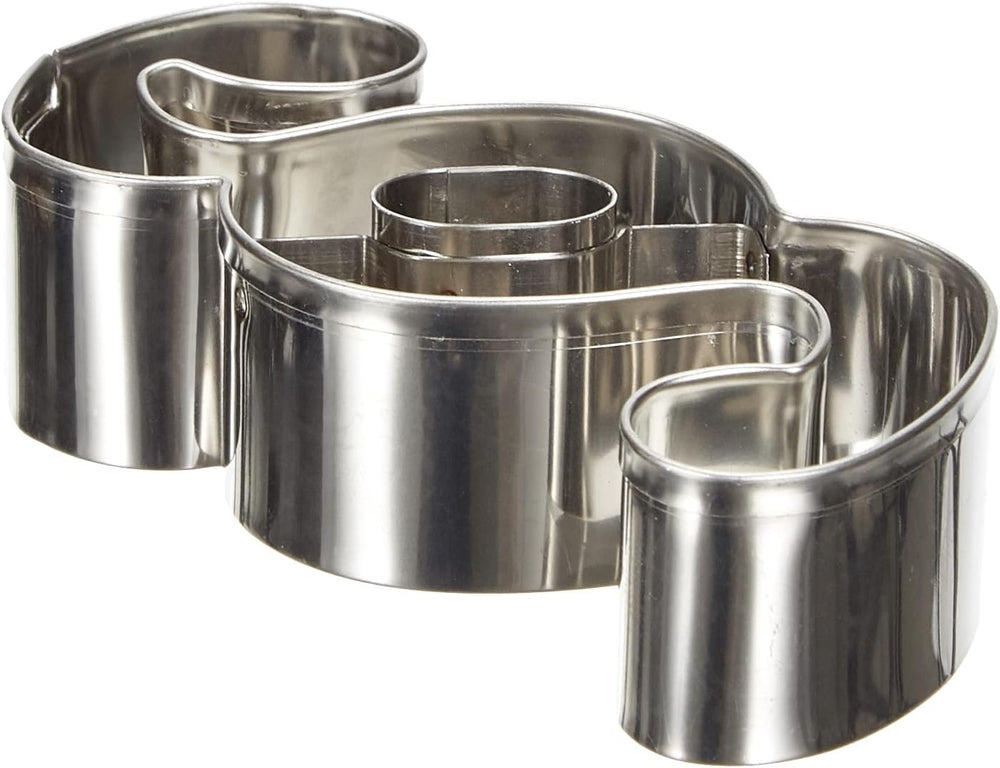 Boîte à biscuits Städter § Panneau 7,5 x 3 x 2 cm, Argent