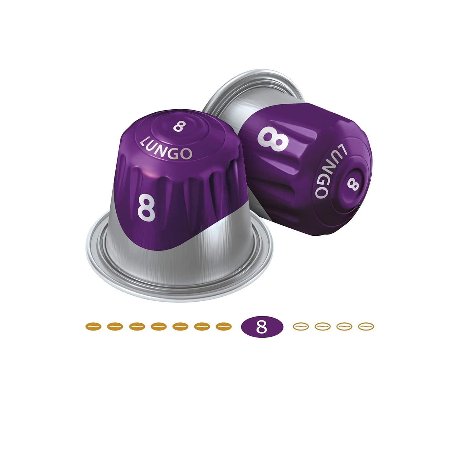 Jacobs Capsules de café Lungo Intenso, Intensité 8/12, 10 x 20 tasses, Capsules de café compatibles Nespresso*, 200 capsules