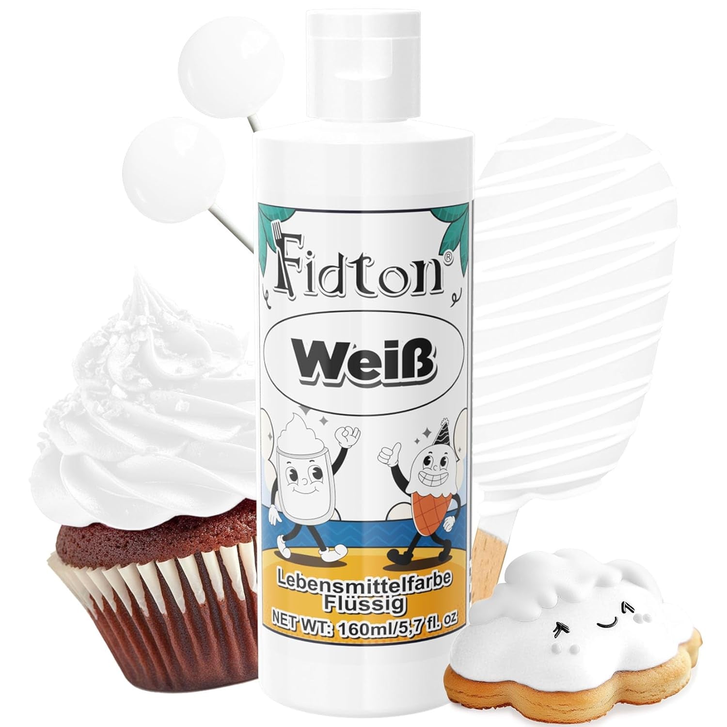 Colorant alimentaire en gel - Fidton 7 couleurs colorant alimentaire hautement concentré, décorations de gâteaux fondants comestibles, colorant alimentaire pour œufs, beignets, macarons - 10 ml