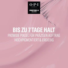 OPI Downtown LA Collection - Vernis à ongles (Rose sur toile - Tenue jusqu'à 7 jours - Vernis à ongles longue durée avec un pinceau ProWide extra-large pour des ongles parfaits