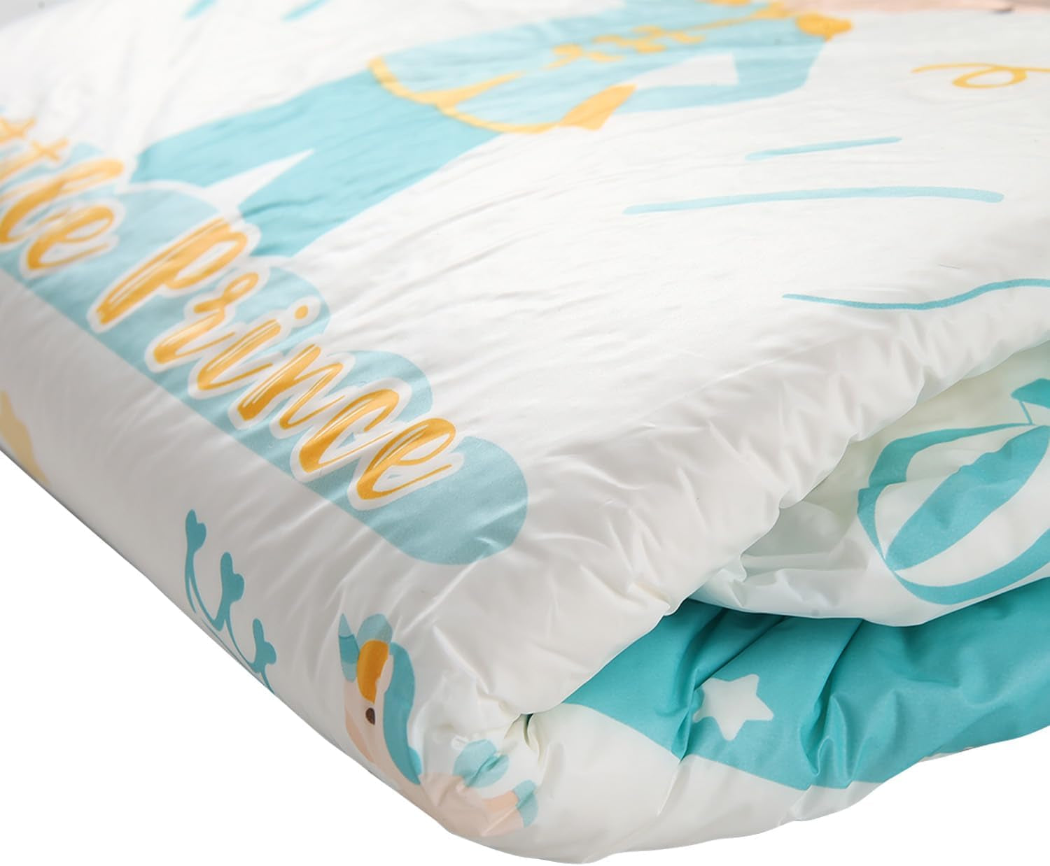 CutiePlusU Lot de 2 couches jetables pour incontinence avec rabats pour femmes et hommes, absorption maximale pendant la nuit – Petit Prince (moyen 71-96 cm)