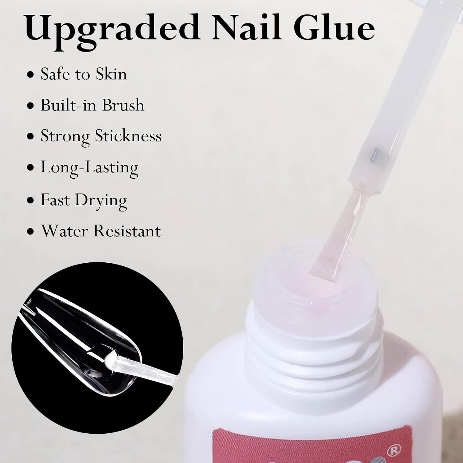 240 Stück Falsche Nägel Tips Set - Französisch Falsche Nägel Zum Aufkleben - Künstliche Nägel Medium Quadrat Ballerina Nail Art Manucure Faux Ongles Für Damen Und Frauen (French Medium Ballerina)