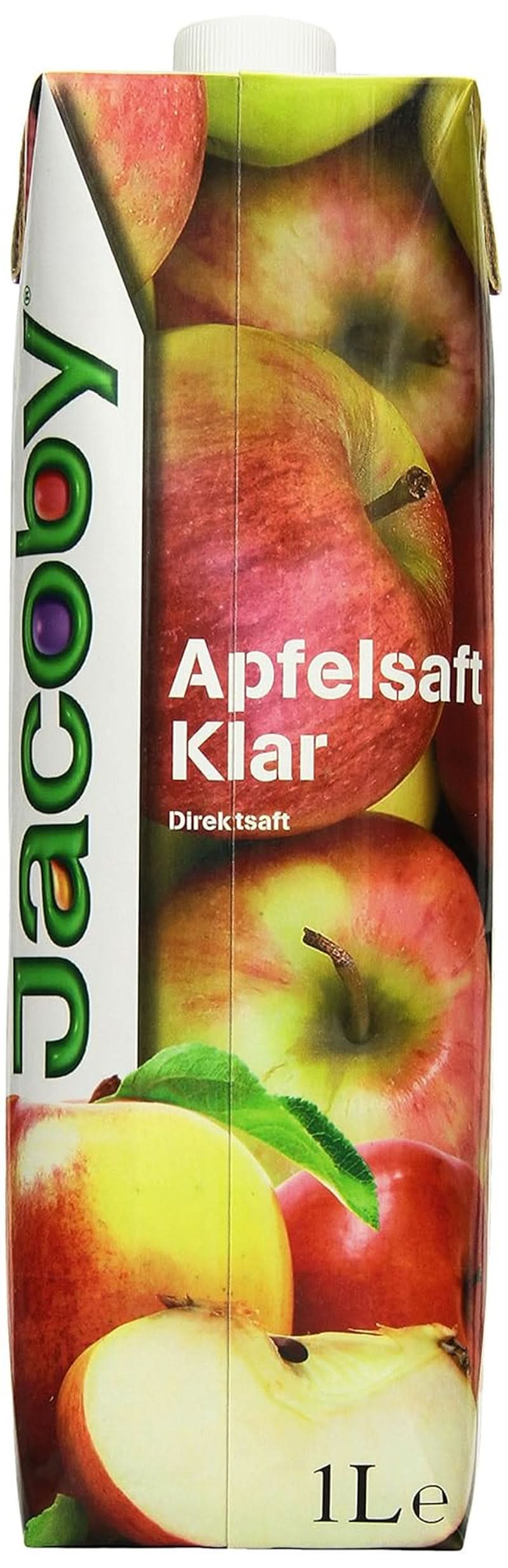 Jus de pomme 100% clair Jacoby, 6 x 1 litre Boissons sans alcool Naty Shop