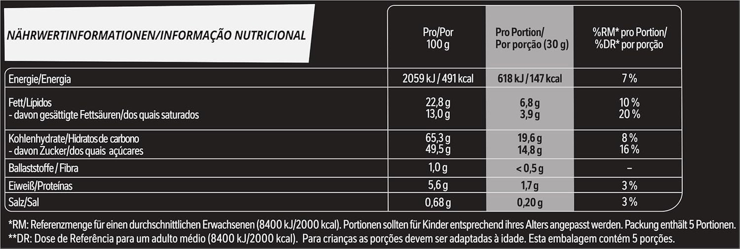 LION Tablette de chocolat Noir & Blanc, un snack au goût intense, chocolat croquant et chips croquantes, fourrage brownie, une expérience gourmande unique, 1 paquet (5 x 30g)