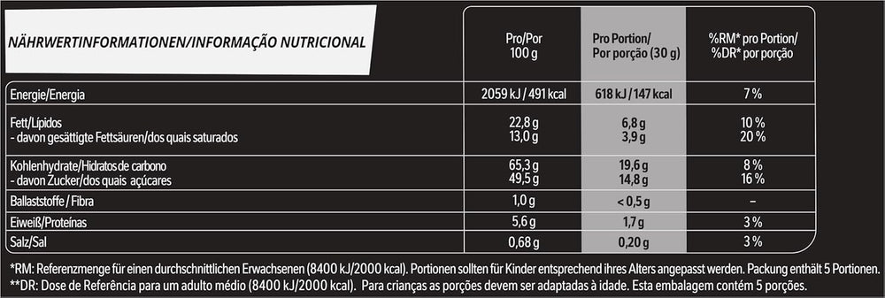 LION Tablette de chocolat Noir & Blanc, un snack au goût intense, chocolat croquant et chips croquantes, fourrage brownie, une expérience gourmande unique, 1 paquet (5 x 30g)