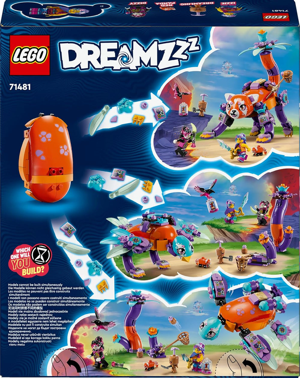 LEGO Dreamzzz 3-en-1 Izzies Dream Animals, œuf magique avec figurines d'Izzy et Dizzy et figurines d'animaux, ensemble de jeu fantastique, cadeau pour filles et garçons de 8 ans 71481 Ensembles de construction Besuche den LEGO-Store
