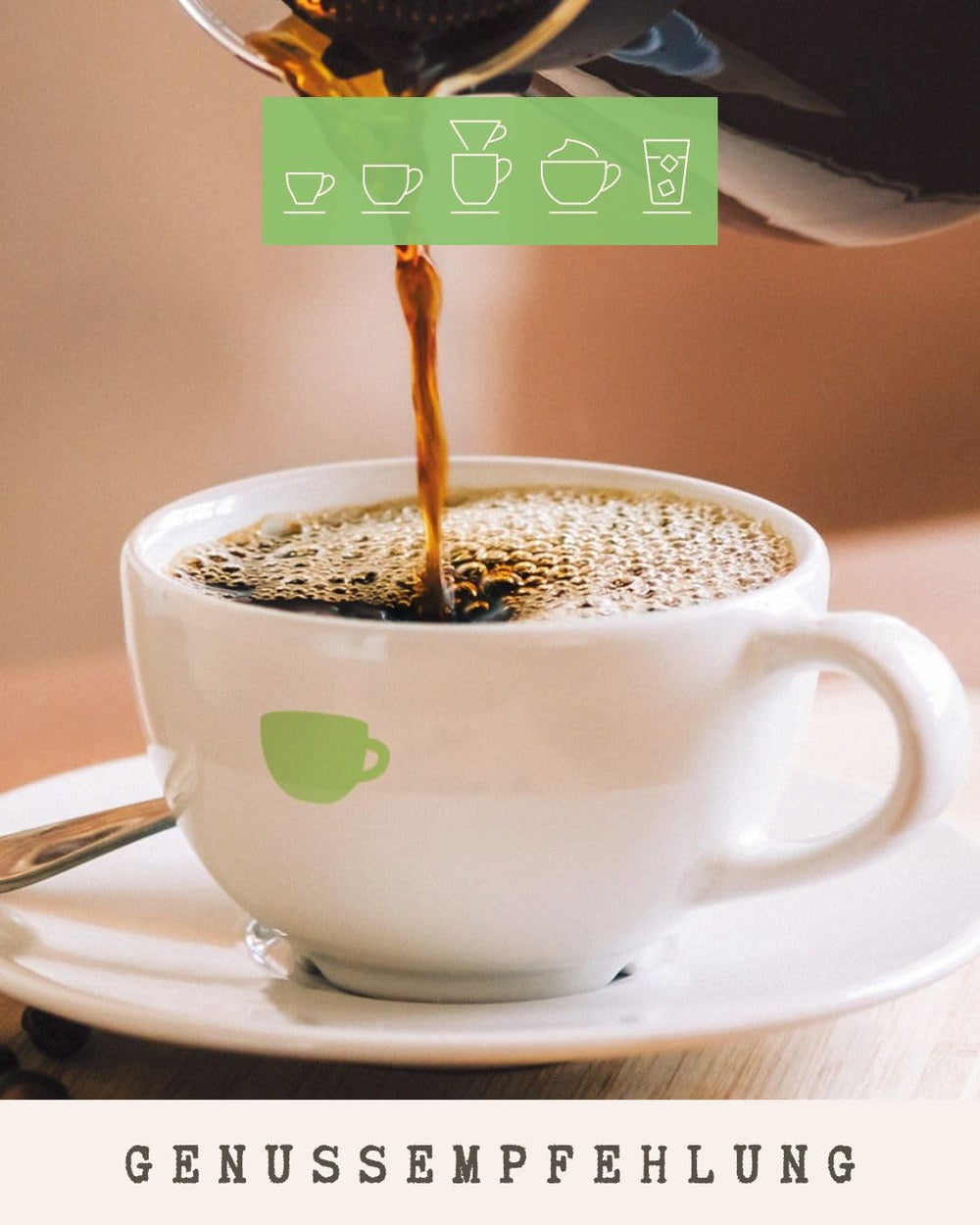 Café - Korofeigu I 100% Arabica I Kaffeebohnen 250g I Idéal pour Moka kanne, Siebträger & Vollautomat mit schokoladig, nussigen Aroman I miltre Röstung