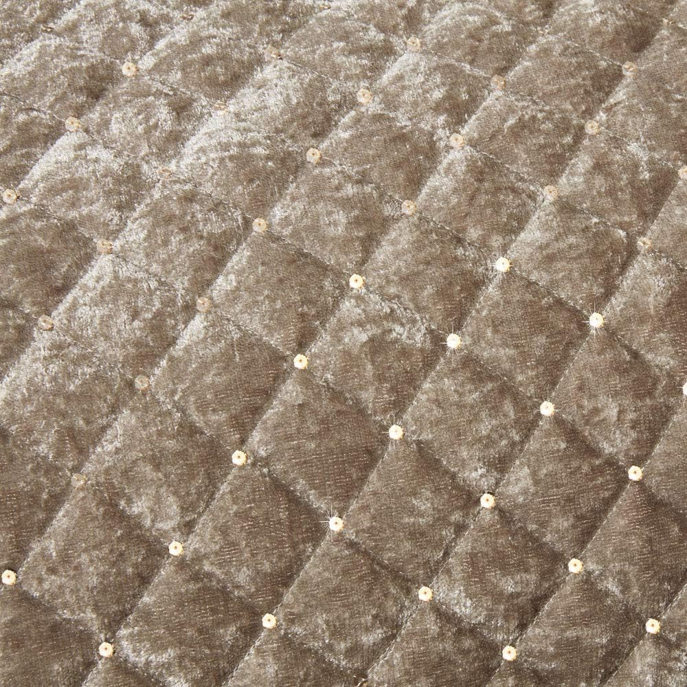 Emma Barclay Parure de lit Glamour pour lit double, vison, polyester, crème Emma Barclay Lits et Couettes