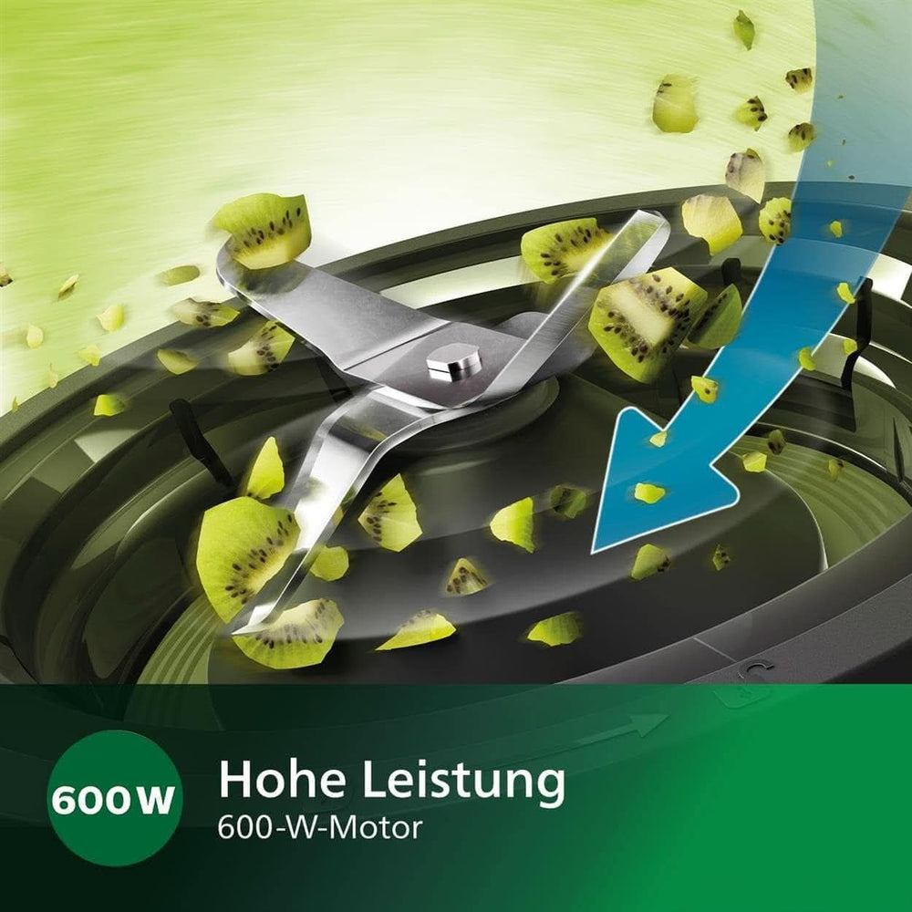 Philips Batteur sur socle et machine à smoothie – 600 W, 2 litres, application Homeid, 2 appareils de cuisson + fonction d'impulsion, Problend, fonction Ice-Crush (HR2291/41) Cuisine Naty Shop