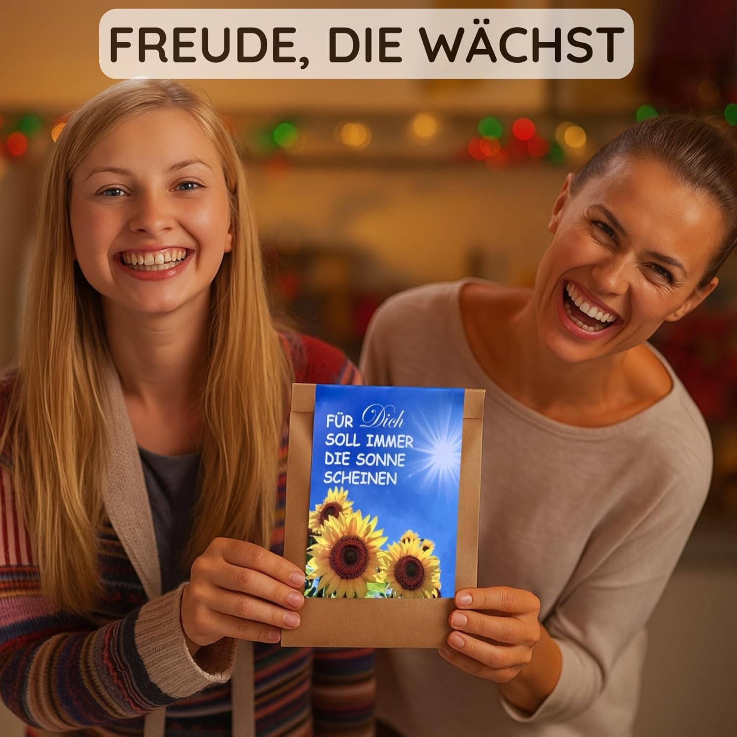 Cadeau pour les femmes - Que le soleil brille toujours pour vous - Kit de culture de tournesol, Sac surprise idée cadeau, Kit de plantation