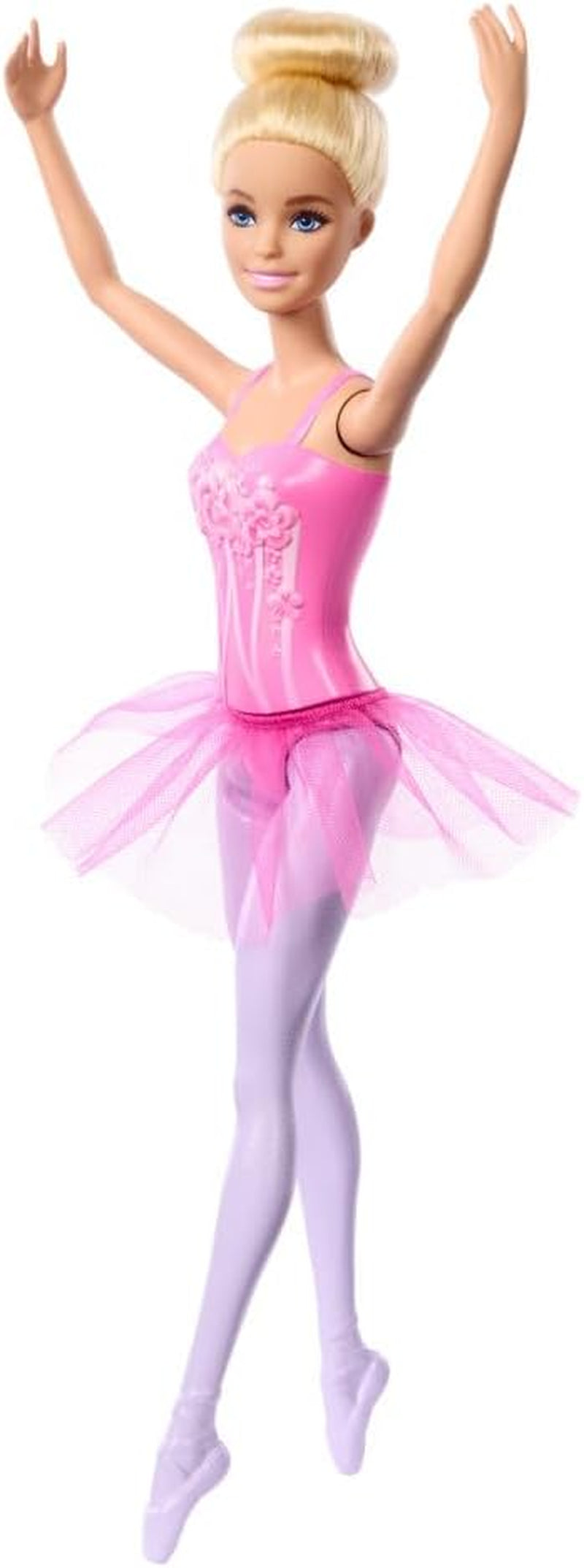 Poupée Barbie Ballerine Blonde Mode en Tutu Lilas Détachable avec Bras de Ballet et Chaussures Pointues HRG34