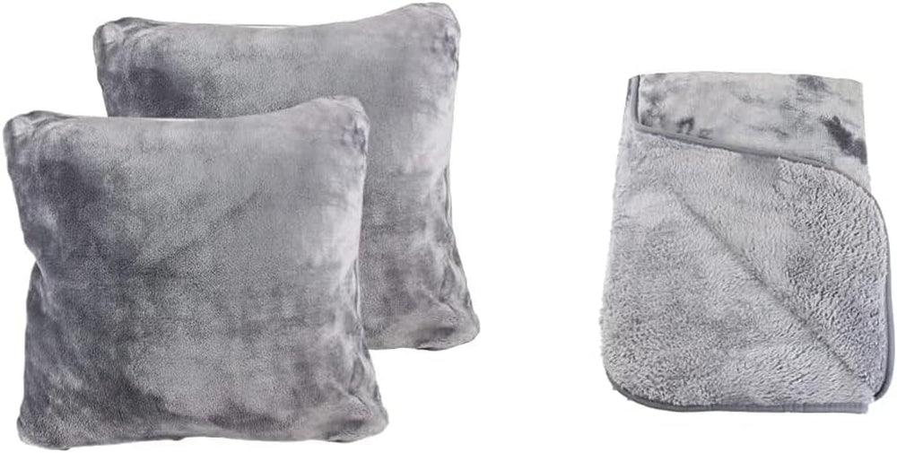 Amago - Pătură confortabilă, aspect cașmir, 220 X 240 Cm - antracit Paturi si Cuverturi Amago Antracit Pătură confortabilă + față de pernă 220 X 240 Cm