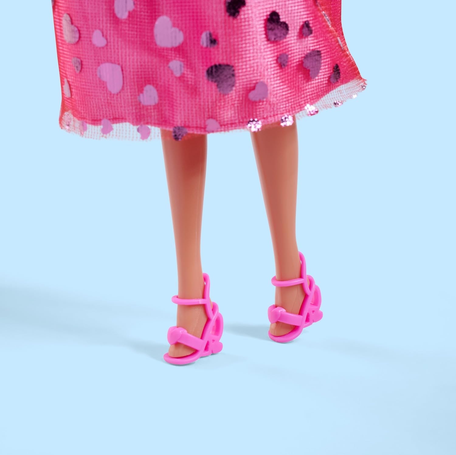 Simba Steffi Love Pink Love – Ankleidepuppe im pinken Glitzerkleid, inkl. Porte-clés en forme de petit format, 29 cm de large, poupée mode pour jeux de rôle créatifs, pour enfants à partir de 3 ans