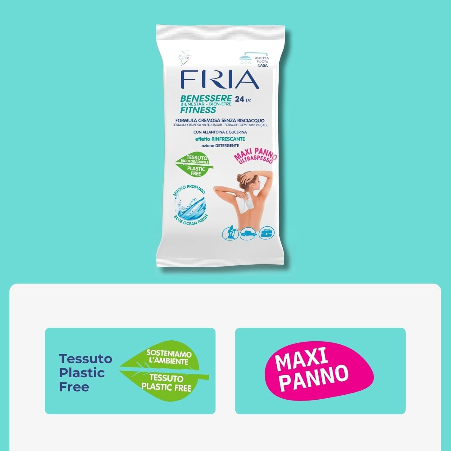 Lingettes pour le bien-être du corps 24 pièces