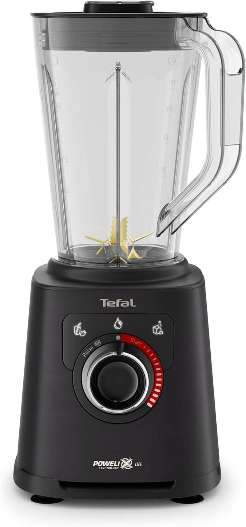 Batteur sur socle Tefal Perfectmix+, 3 programmes automatiques, technologie Powelix-Klingen, système de refroidissement par air, capacité 2 L, Tritan-Behälter, Inkl. Spatel, Schwarz, BL88A831 Cuisine Naty Shop