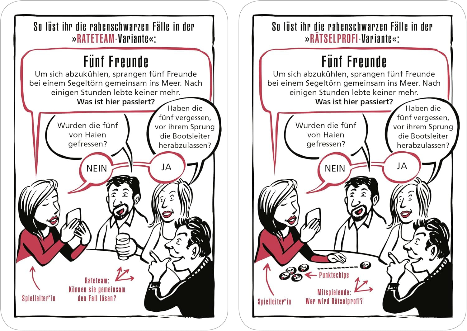 Moïse. Black Stories Medicine - 50 puzzles avec des cas du monde de la médecine, un jeu de cartes criminelles avec des variantes de jeu et des jetons de score, un jeu de réflexion pour adolescents et adultes.