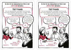 Moïse. Black Stories Medicine - 50 puzzles avec des cas du monde de la médecine, un jeu de cartes criminelles avec des variantes de jeu et des jetons de score, un jeu de réflexion pour adolescents et adultes.