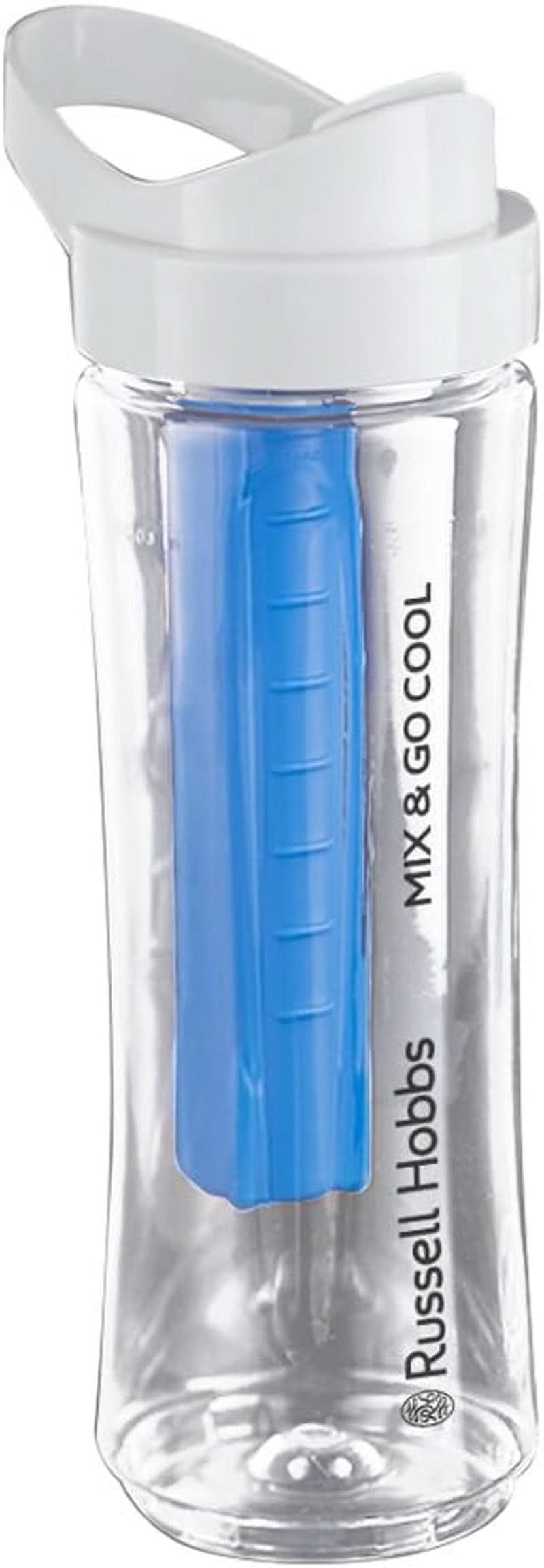 Russell Hobbs Mixer - Mixeur sur socle et machine à smoothie à emporter [Moteur de puissance 23 500 U/Min] Inkl. 1X Mixbehälter 600Ml (Bpa-Frei, Spülmaschinen- & Bruchfest Inkl. Deckel) Zerkleinerer, Edelstahl, 23472-56 Kitchen Naty Shop Zusatzflasche Mit Kühlakku