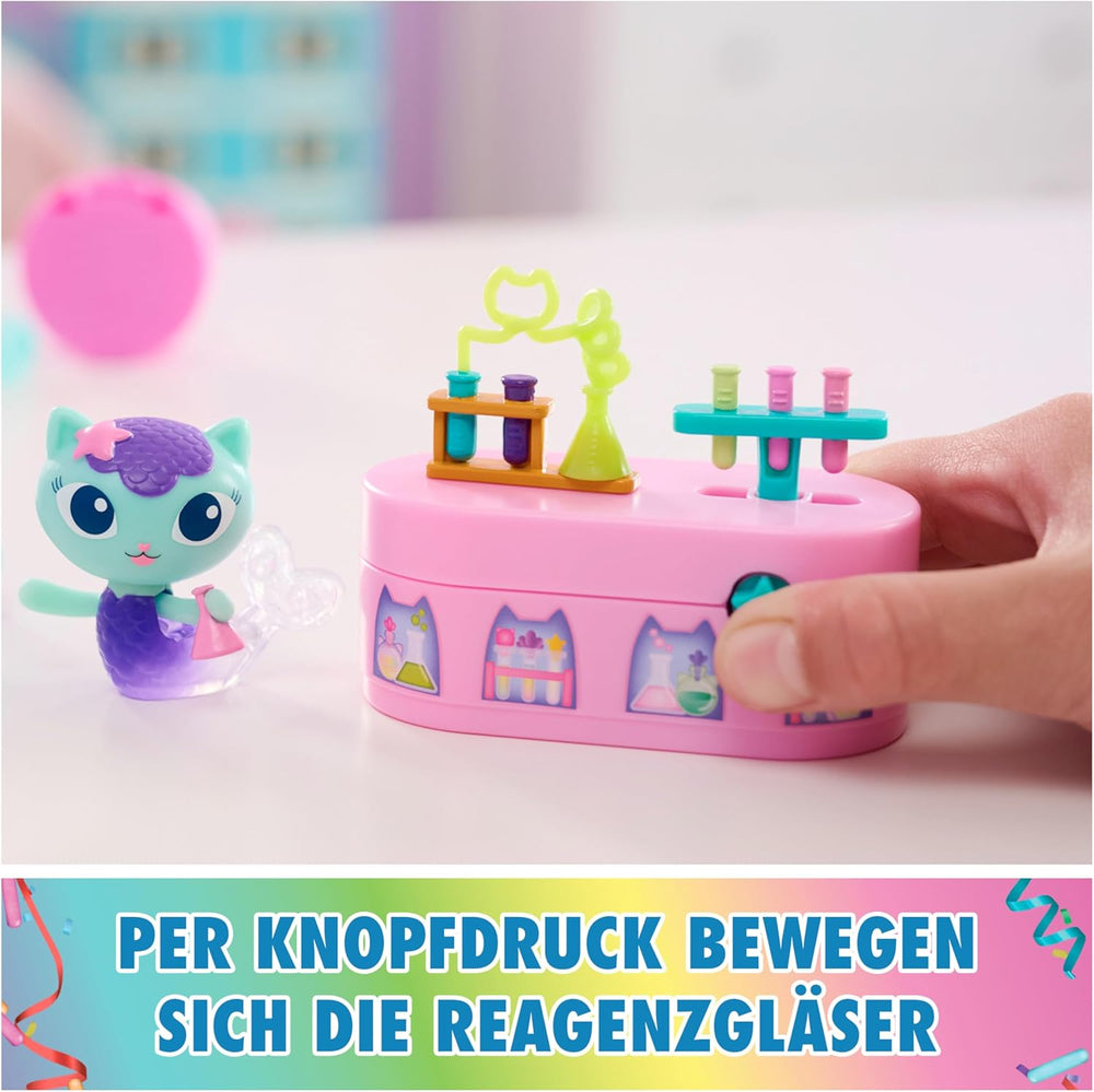 DREAMWORKS GABBY DOLLS HOUSE - Pack de meubles Meerkätzchen Bobble Kitty, figurine de chat avec meubles et accessoires de maison de poupée, à partir de 3 ans