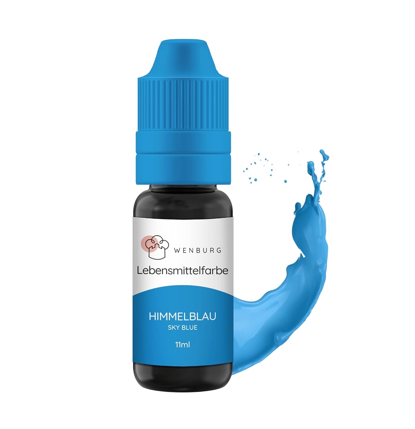 Colorant alimentar Wenburg, sclipici, 11 ml, concentrat, fabricat în UE, lichid. Pentru colorarea aluatului, băuturilor, aromelor, slime-ului - Colorant alimentar auriu cu sclipici - Colorant auriu pentru prăjituri - Sclipici auriu