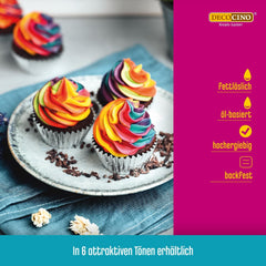 DECOCINO Pâte colorante liposoluble Rouge - 15 g - Colorant alimentaire à base d'huile, idéal pour colorer le chocolat, la crème au beurre, le fondant ou la pâte à biscuits (Pack de 3)