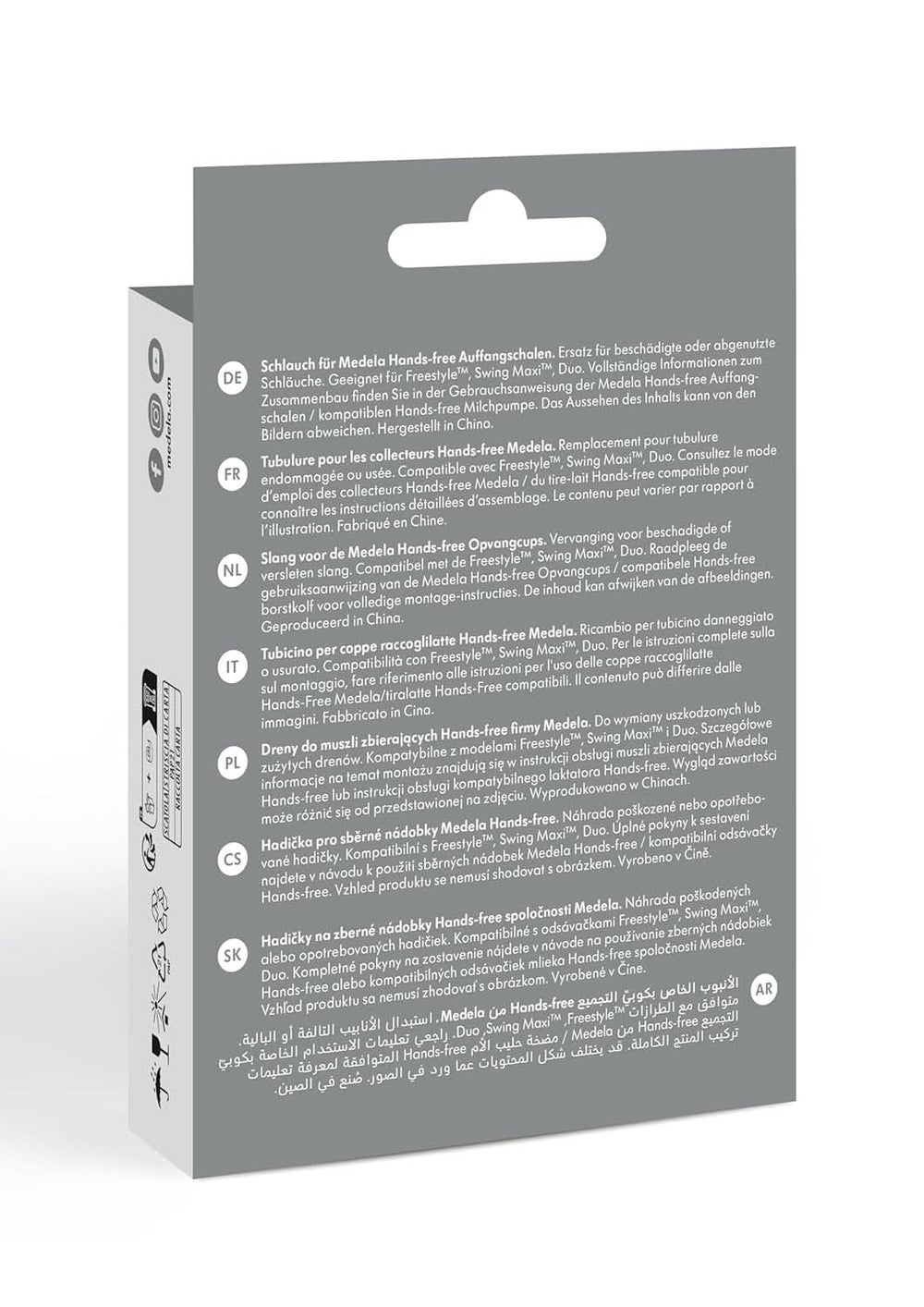 Tube mains libres Medela Naty Shop