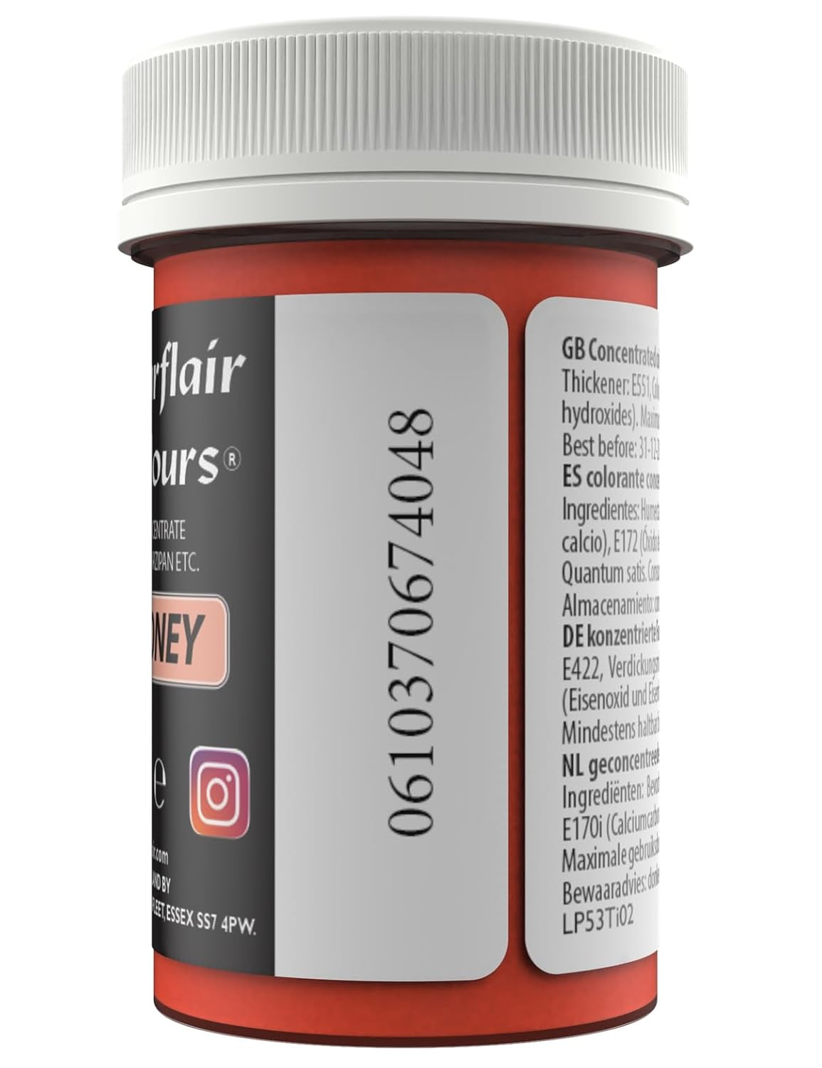 Pastă de colorant alimentar Sugarflair Pastel Pink Honey - Foarte concentrată pentru utilizare cu cremă de unt, pastă de zahăr, glazură regală sau amestecuri pentru prăjituri, colorant alimentar vibrant - 25 g