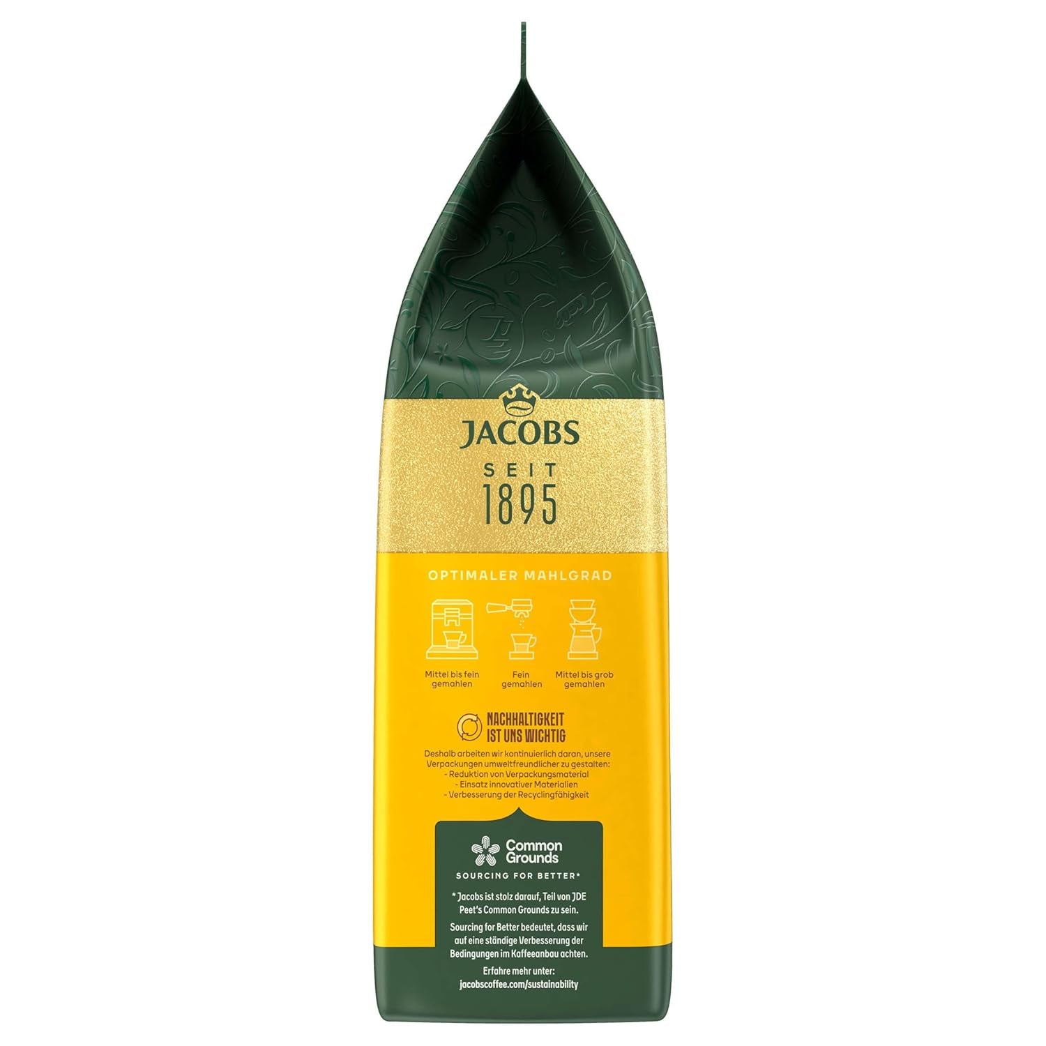 Jacobs Expert Roast Cafe Crema Gold, Cafea boabe întregi (4 x 1 kg)