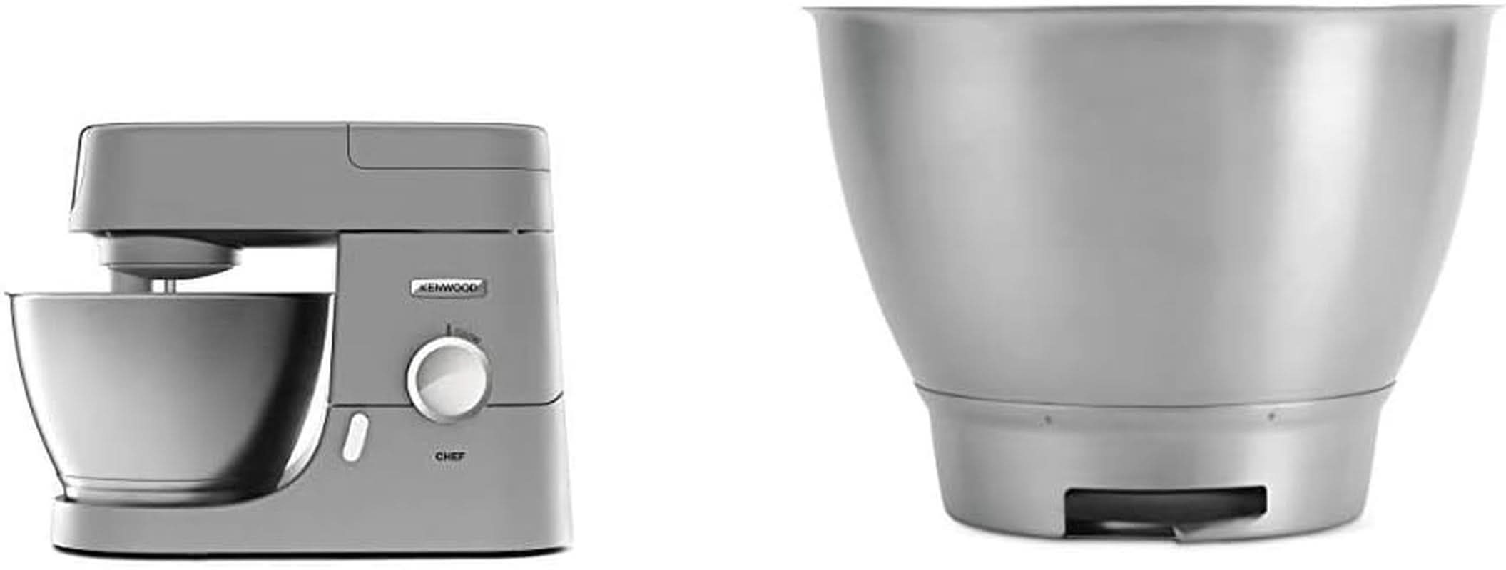 Robot culinaire Kenwood Chef KVC3110S, bol à mélanger en acier inoxydable de 4,6 L Mère et bébé Naty Shop Chef 4,6 L 1000 W Ensemble de bol à mélanger