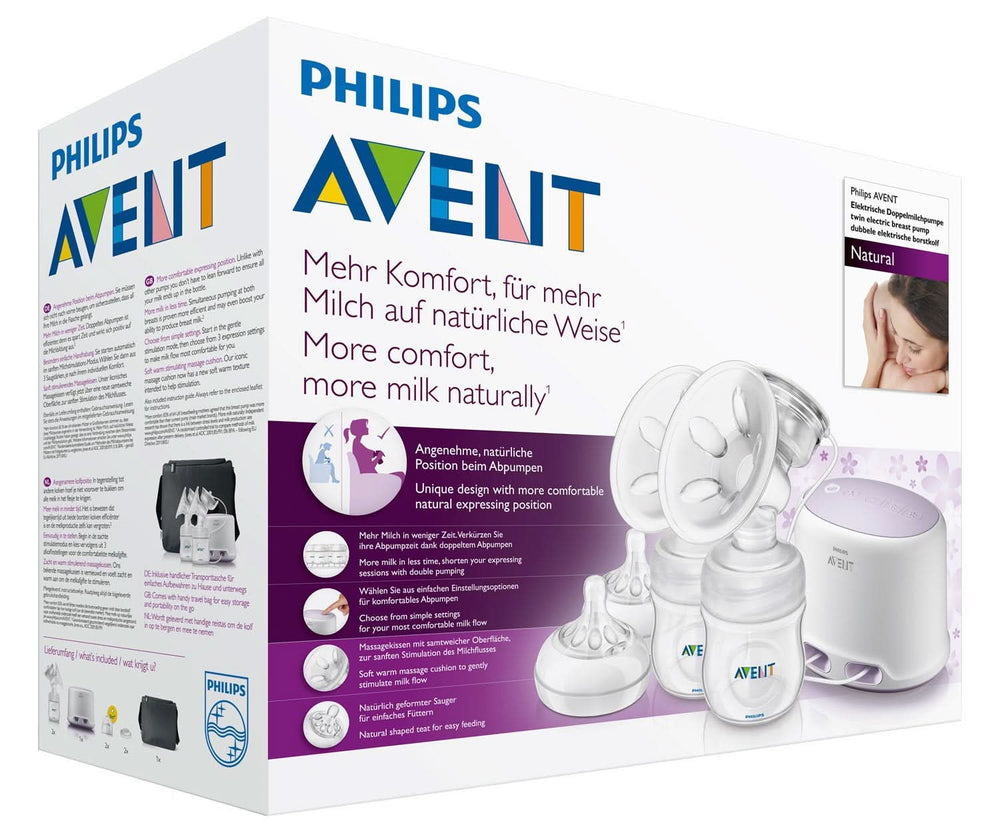 Tire-lait électrique double Philips Avent SCF334/02 Accessoires Alimentation et Allaitement Bebe Naty Shop