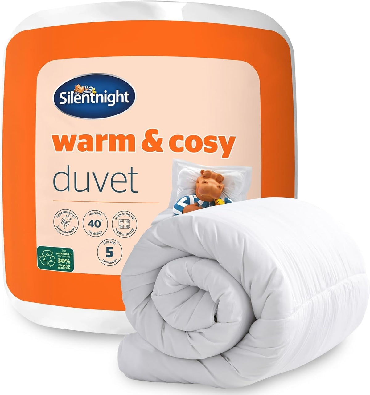 Plapumă Silentnight Warm And Cosy - 15 Tog - pat simplu 135 X 200Cm Plapumi si pilote Naty Shop Pat de o persoană 15 Tog