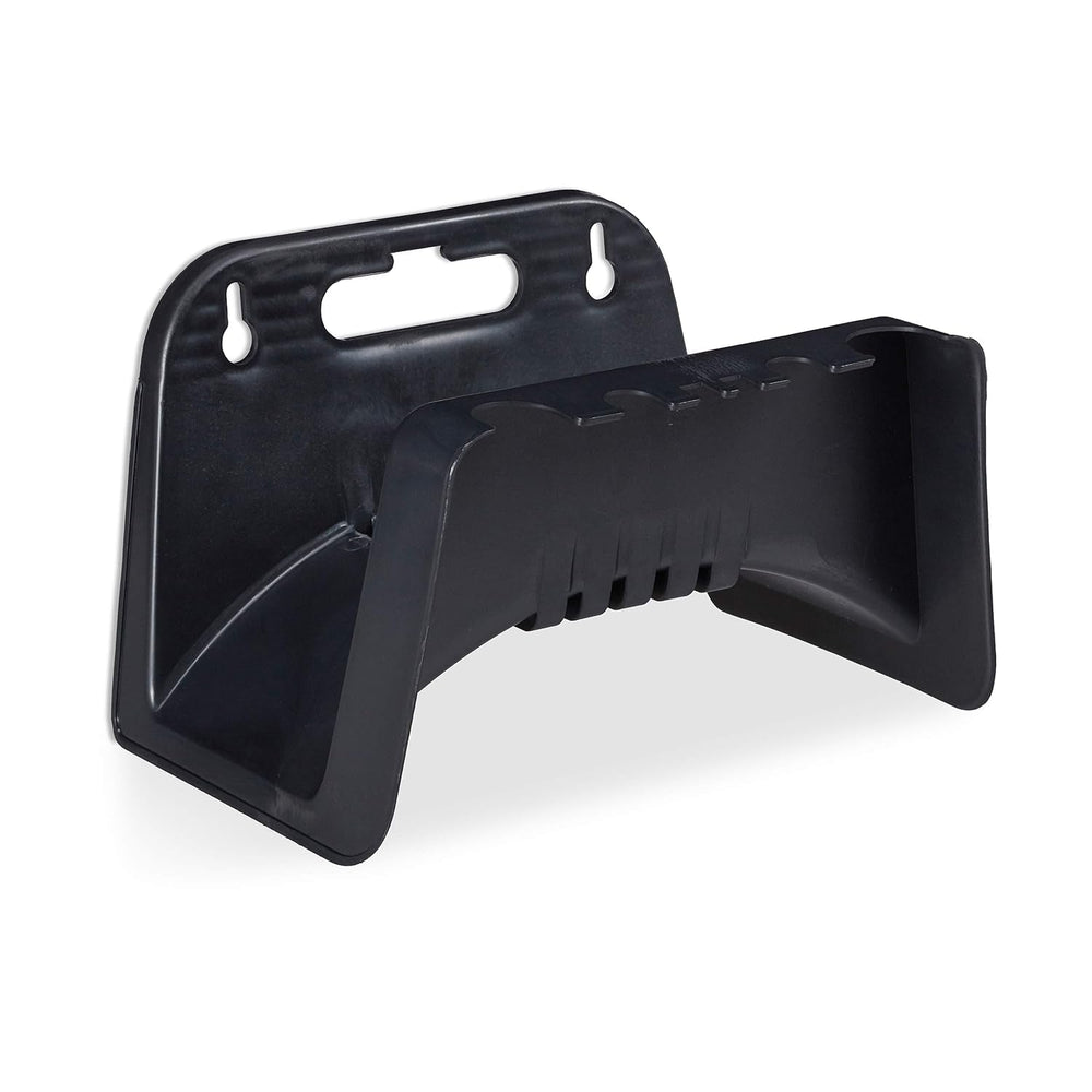 Relaxdays Support Tuyau, Support Tuyau Mural en Plastique, Support Tuyau d'arrosage, Hauteur 14 x 24 x 16 cm, Noir
