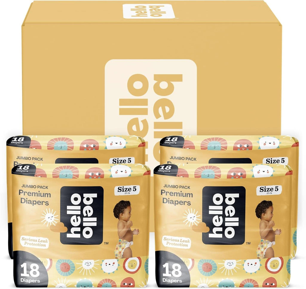 Hello Bello, Scutece de unică folosință, extra-absorbante, hipoalergenice și ecologice pentru copii Mama si Copilul Naty Shop 5