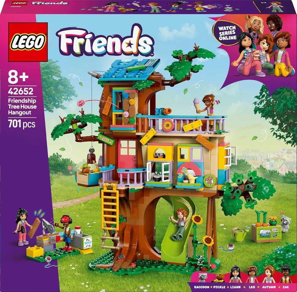 LEGO Friends Tree House - Ensemble de jeu de rôle à construire et à jouer - Maison de jouets pour filles de 8 ans - Ensemble avec 4 figurines de personnages et 2 figurines d'animaux - Idée cadeau pour enfants 42652 Jeux de construction Besuche den LEGO-Store