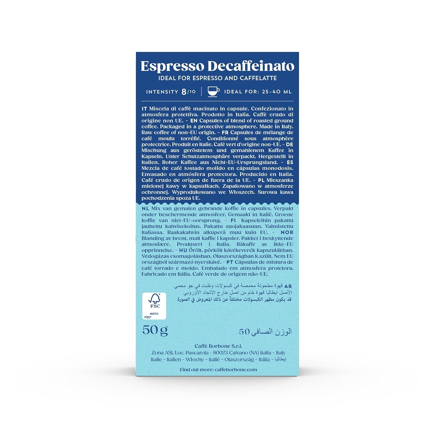 Caffè Borbone Decaffeinato - 90 capsules de café - crémeux et authentique - Compatible avec Nespresso®* Haushalts-Espressomaschinen