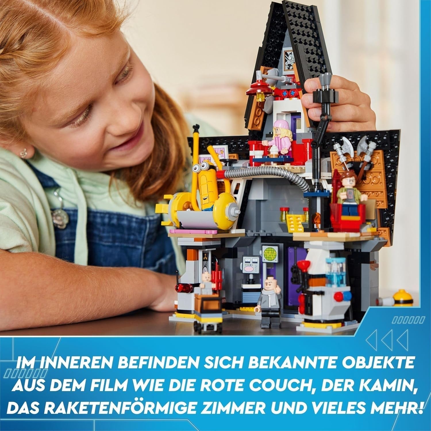 LEGO I - La villa familiale des 4 Grus et des Minions de Simply Incorrigible I - Ensemble de jeu du film Simply Incorrigible 4, jouet pour enfants, cadeau pour garçons et filles de 8 ans et plus 75583 Ensembles de construction Beuche den LEGO-Store