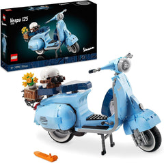 LEGO Icons Vespa 125, modèle de moto à construire, scooter italien vintage, kit de modèle pour adultes, pièce d'exposition de décoration de pièce, cadeaux pour femmes et hommes 10298 kits de construction Besuche den LEGO-Store Emballage standard unique